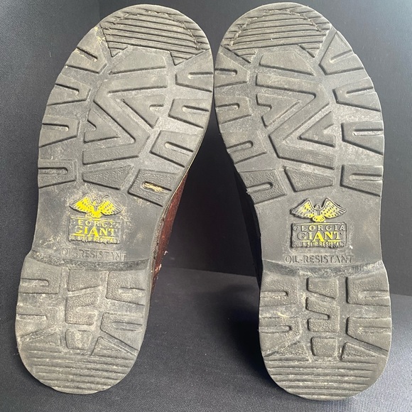 Georgia Giant Romeo Leather Boot Oil Resistant Brown Outdoor Work Farm W6 M4 - Picture 7 of 7